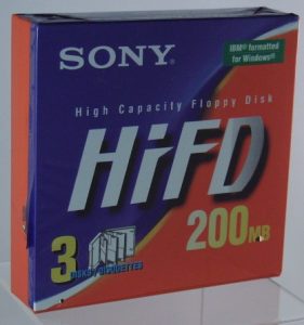 History Sony High Capacity Floppy Disk