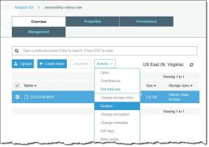 Aws Glacier Deep Archive Restore