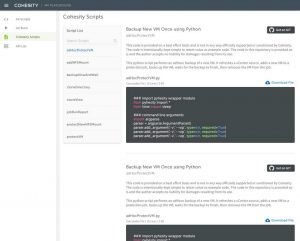 Cohesity Easyscript