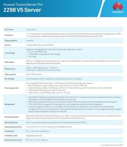 Huawei Fusionserver Pro 2298 V5 Rack Server Spectabl