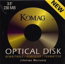 History 1992 Komag Magneto Optical Media