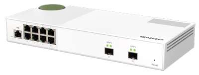 QNAP QSW-308-1C 10GbE Switch, with 3-Port 10G SFP+ (One 10GbE SFP+/RJ45  Combo Port) and 8-Port Gigabit Unmanaged Switch