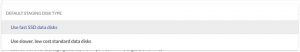 F2 Project Replication Settings – Staging Area Disks Slower Disks