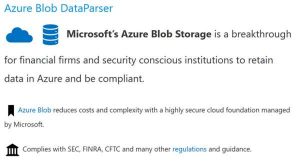 17a 4 Azure Blod Dataparser Scheme