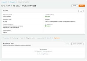 Aws Replication For Amazon Elastic File System 1