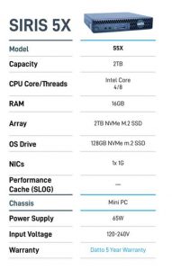 Datto Siris5 X 1