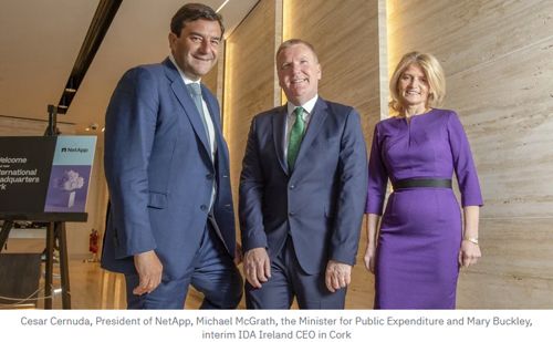 Netapp Opens International Headquarters In Cork, Ireland