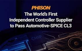 Phison Earns Automotive Spice Cl3