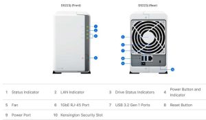 Synology Ds223j Frontandrear