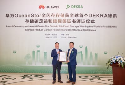 Huawei Oceanstor Get Dekra Carbon Footprint Seal Certificate Ceremony