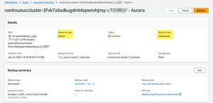 Pitr For Amazon Aurora With Aws Backup F3