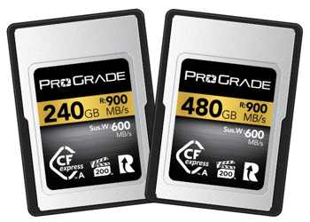 ProGrade Digital CFexpress 2.0 Type A Gold Line Up to 480GB Memory