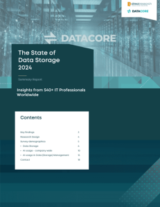 Datacore The State Of Data Storage 2024