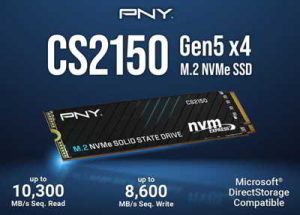 Pny Cs2150 M.2 Nvme Gen5 X4 Ssd