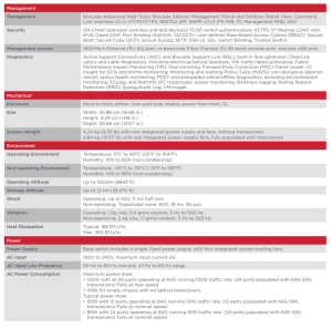 Broadcom Brocade G710 Switch Spectab2